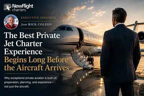 Rick Colson explains why exceptional Chicago private jet charter experiences begin long before passengers arrive at the airport.